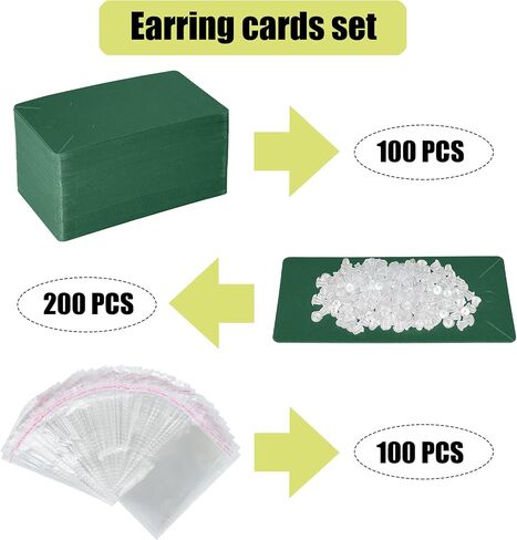Pink Earring Display Cards Set 3.5" x 2.3" Inches in Kuwait