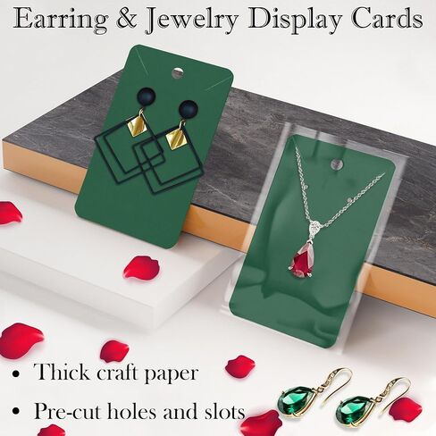 Pink Earring Display Cards Set 3.5" x 2.3" Inches in Kuwait