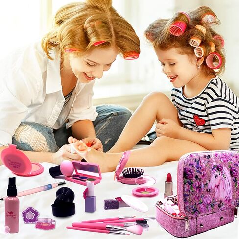 Kids Makeup Kit for Girl - Kids Makeup Kit Toys for Girls Real Makeup for Kids Girls,Kids Make up Toys for Girls, Non Toxic Girls Makeup Kit 3-12 Year Old Little Girls Make Up Gift in Saudi Arabia