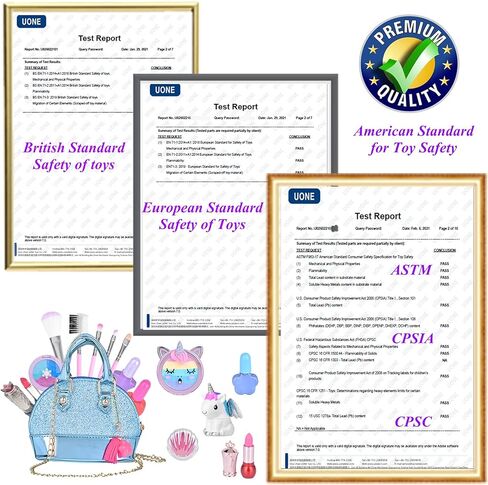 Kids Makeup Kit for Girl Washable Real Makeup Set Little Girl Purse Unicorn Toys for 5 6 7 8 Year Old Girls Princess Dress Up Vanity Pretend Game Birthday Girls Toys in Kuwait