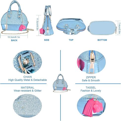 Kids Makeup Kit for Girl Washable Real Makeup Set Little Girl Purse Unicorn Toys for 5 6 7 8 Year Old Girls Princess Dress Up Vanity Pretend Game Birthday Girls Toys in Kuwait