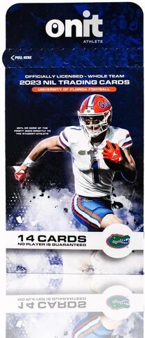 بطاقات فلوريدا غاتورز لكرة القدم نيل التجارية - 14 حزمة بطاقة - 2023 مرخصة رسميًا من الرابطة الوطنية لرياضة الجامعات (NCAA) - الفريق بأكمله - توقيعات بطاقات سلسلة التوقيع - بطاقات التعتيم - بطاقات سلسلة الأيقونة in Kuwait