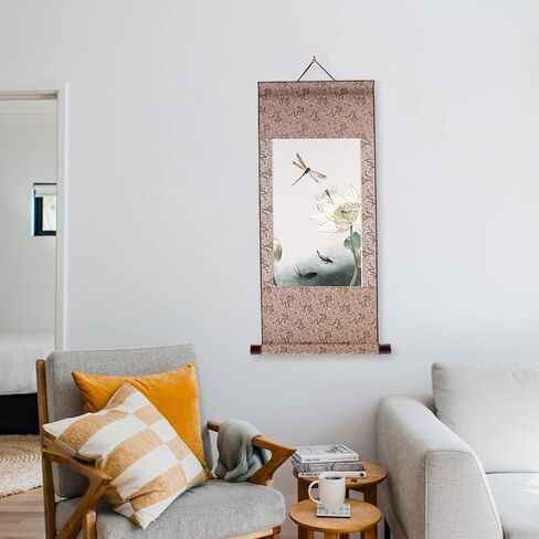 ورق الأرز منقوشة المناديل الورقية الفارغة المعلقة التمرير ورق الأرز الصينية شوان ورقة الفن مخطوطات الحائط لSumie Calligraphyor الخط 2PCS ورقة الأرز لفات ورق الأرز الفن in Kuwait