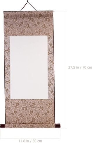 ورق الأرز منقوشة المناديل الورقية الفارغة المعلقة التمرير ورق الأرز الصينية شوان ورقة الفن مخطوطات الحائط لSumie Calligraphyor الخط 2PCS ورقة الأرز لفات ورق الأرز الفن in Kuwait