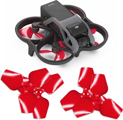 مراوح ترقية Master Airscrew ذات 3 شفرات لـ DJI Avata - أحمر، 4 قطع in Saudi Arabia