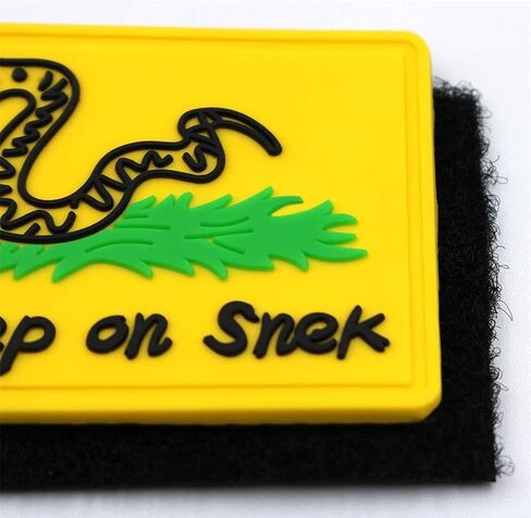 بقع الروح المعنوية العسكرية، لا خطوة على Snek شارات مطرزة شعار تكتيكي هوك وحلقة يزين لسترة الملابس حقيبة يد قبعات الأحذية، 2 قطعة in Kuwait