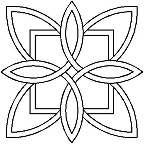 بطانة للقدم الكلتي تصميم زهور لحاف Stencil ، 17.8 cm in Saudi Arabia