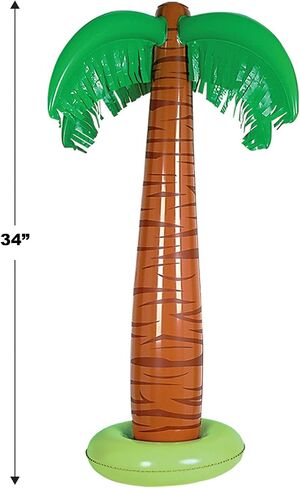 Beistle 24 بوصة 3 قطع طيور النحام قابلة للنفخ لديكورات حفلات Luau، ديكور استوائي بطابع هاواي، وردي/أبيض/أسود in Kuwait
