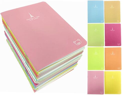 ALIMITOPIA 8pcs دفتر صغير، مجلة الجيب المحمولة Steno Memo Notebook MiniDaily NotePad (أنماط الفاكهة (8 قطع)) in Kuwait