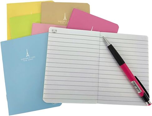 ALIMITOPIA 8pcs دفتر صغير، مجلة الجيب المحمولة Steno Memo Notebook MiniDaily NotePad (أنماط الفاكهة (8 قطع)) in Kuwait