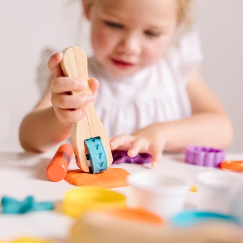 Melissa & Doug Created by Me! Cut, Sculpt, and Roll Modeling Dough Kit With 8 Tools and 4 Colors of Dough - with Stampers, Arts And Crafts For Kids Ages 3+ in Saudi Arabia