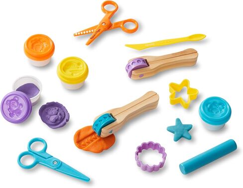 Melissa & Doug Created by Me! Cut, Sculpt, and Roll Modeling Dough Kit With 8 Tools and 4 Colors of Dough - with Stampers, Arts And Crafts For Kids Ages 3+ in Saudi Arabia