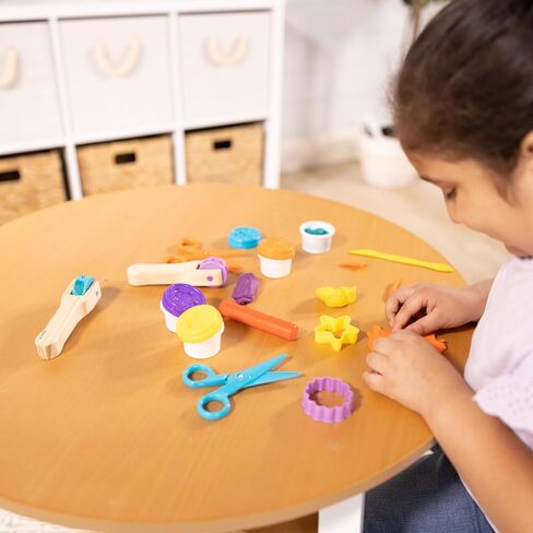 Melissa & Doug Created by Me! Cut, Sculpt, and Roll Modeling Dough Kit With 8 Tools and 4 Colors of Dough - with Stampers, Arts And Crafts For Kids Ages 3+ in Saudi Arabia