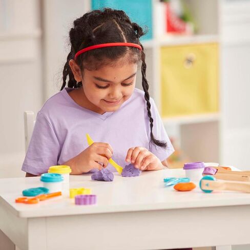 Melissa & Doug Created by Me! Cut, Sculpt, and Roll Modeling Dough Kit With 8 Tools and 4 Colors of Dough - with Stampers, Arts And Crafts For Kids Ages 3+ in Saudi Arabia