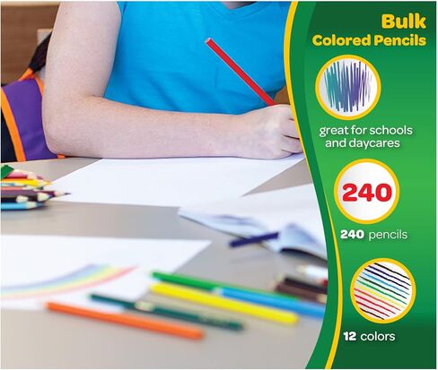 Crayola Triangular Crayon Classpack, Toddler Crayons, 16 Assorted Colors, 256 Count, Bulk in Kuwait