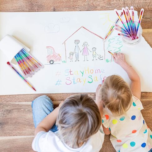 Stackable Colored Crayons Pencils, 11 Interchangeable Colors Mini Rainbow Stacking Crayon Pen Colorful Stacker Crayon Favor for Kids Preschool Painting Toy Home School Office Supplies(140 Pieces) in Saudi Arabia
