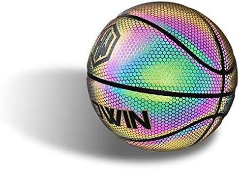 Reflective Glowing Holographic Luminous Basket Ball for Night Game, Perfect HoloHoops Gifts Toys in Kuwait