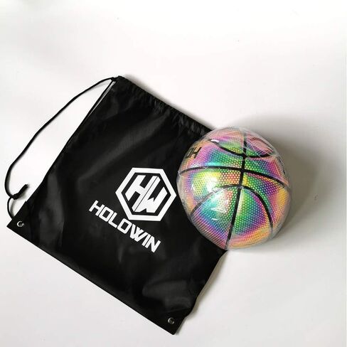 Reflective Glowing Holographic Luminous Basket Ball for Night Game, Perfect HoloHoops Gifts Toys in Kuwait