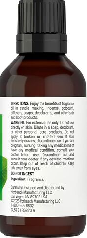Green Tea Fragrance Oil | 1 fl oz (30ml) | Premium Grade | for Diffusers, Candle and Soap Making, DIY Projects & More | by Horbaach in Saudi Arabia