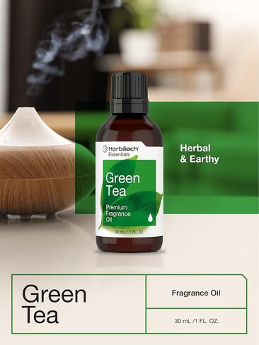 Green Tea Fragrance Oil | 1 fl oz (30ml) | Premium Grade | for Diffusers, Candle and Soap Making, DIY Projects & More | by Horbaach in Saudi Arabia