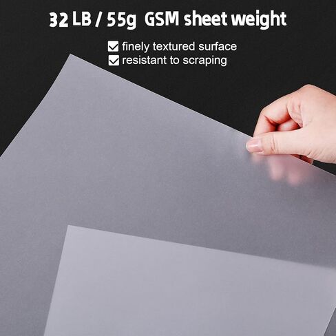 Vellum Paper, IMAGE A3 size16.53*11.7 Inches 250 Sheets Translucent Vellum Paper, Tracing Paper for Sketching, Drawing and Animation in Kuwait