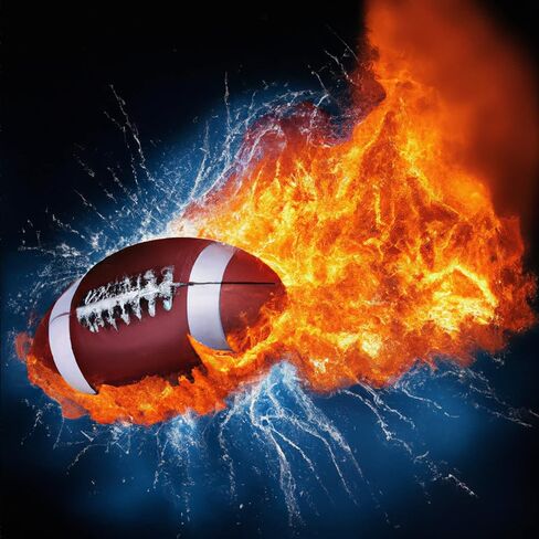 طقم أدوات ألماس 5D جانغوبيو لكرة القدم للكبار، مجموعة فن ألماسي DIY كاملة حفر طلاء رياضي مع خرز ألماس الفسيفساء طلاء بالرقم ديكور المنزلي (30 × 30 سم) in Kuwait