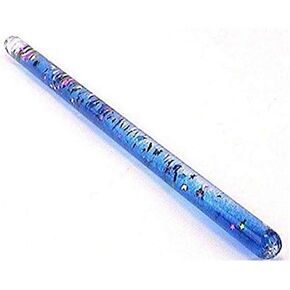 Star Magic Glitter Mystical Confetti Wand 11" Liquid Filled Wonder Tube Costume Accessory Princess Fairy Wizard Pretend Play(Purple)