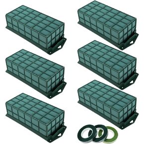 قفص زهري من باتيوير، 6 قطع من حامل قفص الزهور مع رغوة زهور لزهور، لحفلات الزفاف، مستطيل in Kuwait