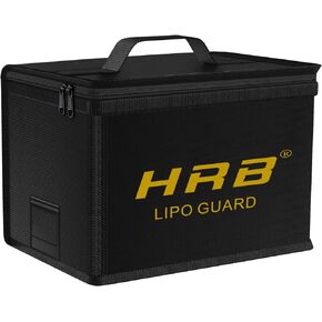 HRB Lipo Bag Lipo Safe Bag Fireproof Bag Large Capacity Lipo Battery Storage Guard Safe Pouch for Charge & Storage (8.66 * 6.69 * 5.91in) in Saudi Arabia