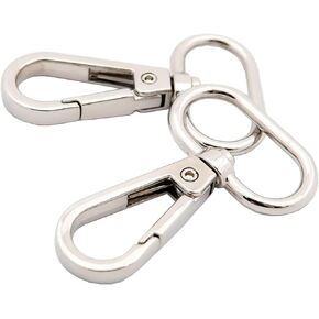 Goyunwell دوارة جراد البحر المشابك دفع بوابة المفاجئة هوك المشبك 1 "خطافات دوارة لصنع المحفظة Gunmetal الذهب العتيقة البرونزية جراد البحر المشبك دوارة المفاجئة السنانير كليب 15 قطعة (متعدد الألوان، 1 بوصة) in Kuwait