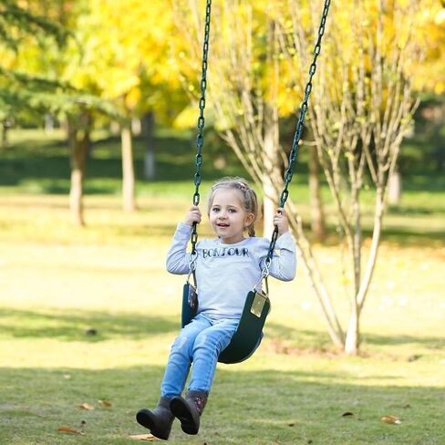 Swing Chains (2) 60 Inch Fully Plastic Coated with 4 Free Quick Links Anti-Rust Iron Link Chains for Playground Kids Tree Swing Seat Support 660 Lb Swing Set Accessories and Replacement (Blue) in Kuwait