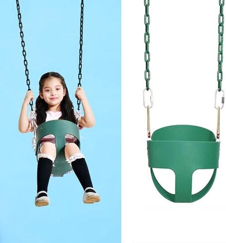 Swing Chains (2) 60 Inch Fully Plastic Coated with 4 Free Quick Links Anti-Rust Iron Link Chains for Playground Kids Tree Swing Seat Support 660 Lb Swing Set Accessories and Replacement (Blue) in Kuwait