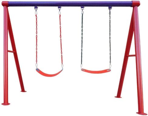 Swing Chains (2) 60 Inch Fully Plastic Coated with 4 Free Quick Links Anti-Rust Iron Link Chains for Playground Kids Tree Swing Seat Support 660 Lb Swing Set Accessories and Replacement (Blue) in Kuwait