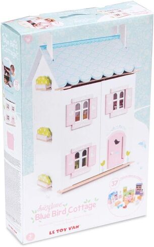 Le Toy Van - مجموعة لعب بيت الدمية الخشبية الرائعة المكونة من 4 طوابق في قاعة شجرة الكرز الرائعة للفتيات أو الأولاد | رائعة كهدية | مناسبة للأعمار من 3 سنوات فما فوق in Saudi Arabia