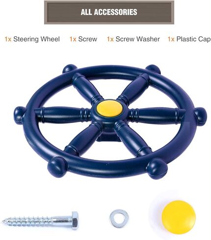 RedSwing Pirate Ship Wheel 2.0, Swingset Steering Wheel Playset Accessories, Playground Accessories for Backyard Outdoor,Blue in Kuwait