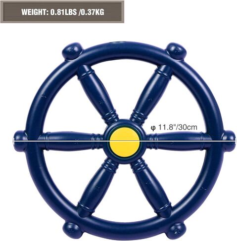 RedSwing Pirate Ship Wheel 2.0, Swingset Steering Wheel Playset Accessories, Playground Accessories for Backyard Outdoor,Blue in Kuwait