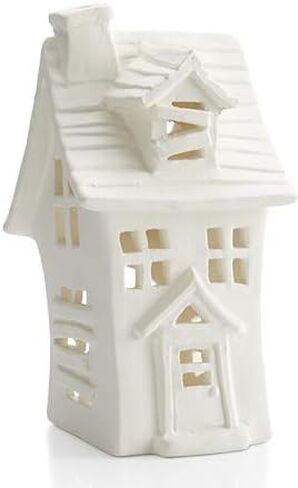 حامل شموع نذري للمنزل المسكون المخيف - قم بطلاء تذكار الهالوين الخزفي الخاص بك in Kuwait