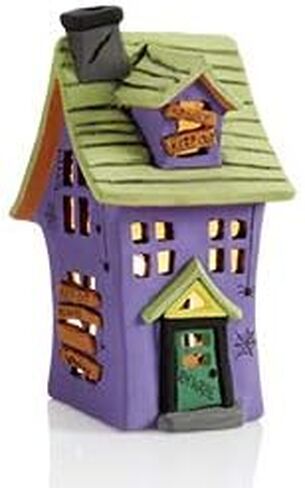 حامل شموع نذري للمنزل المسكون المخيف - قم بطلاء تذكار الهالوين الخزفي الخاص بك in Kuwait