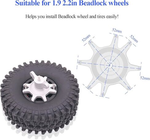 Beadlock Wheel Assembly Tool for 1.9 2.2 Inch Beadlock Wheels (Black) in Kuwait