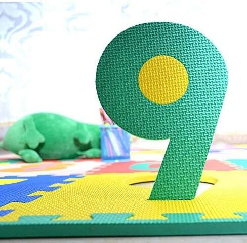Alphabet Letters and Numbers Foam Puzzle Square Floor Mat, 6x6-Inches, 72-Pieces in Saudi Arabia