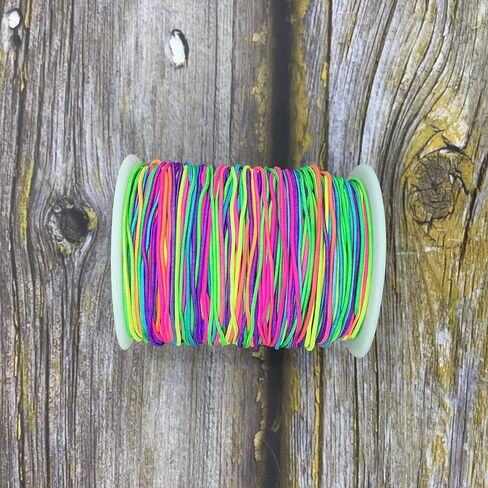 APRUNM 1 mm Colorful Beaded Elastic Cord, Suitable for DIY Bracelets, Necklaces, Jewelry Making and Crafts DIY Production (Color) in Saudi Arabia