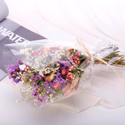 HFHSY (118 قدمًا × 34 قدمًا) لفافة سيلوفان شفافة 3 مل - لفافة سيلوفان - أكياس سيلوفان شفافة للتغليف - ورق تغليف شفاف لتغليف سلال الهدايا - غلاف هدايا شفاف للسلال in Kuwait