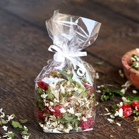 HFHSY (118 قدمًا × 34 قدمًا) لفافة سيلوفان شفافة 3 مل - لفافة سيلوفان - أكياس سيلوفان شفافة للتغليف - ورق تغليف شفاف لتغليف سلال الهدايا - غلاف هدايا شفاف للسلال in Kuwait