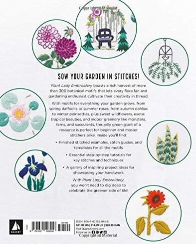 Plant Lady Embroidery: 300 Botanical Embroidery Motifs & Designs to Stitch in Saudi Arabia