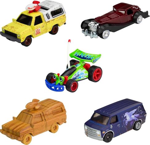 Hot Wheels Premium Disney 100 Bundle, 5 1:64 Scale Disney-Themed Premium Cars from Disney and Pixar, Commemorative Box for Collectors in Saudi Arabia