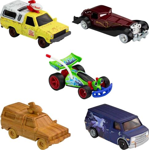 Hot Wheels Premium Disney 100 Bundle, 5 1:64 Scale Disney-Themed Premium Cars from Disney and Pixar, Commemorative Box for Collectors in Saudi Arabia