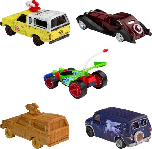 Hot Wheels Premium Disney 100 Bundle, 5 1:64 Scale Disney-Themed Premium Cars from Disney and Pixar, Commemorative Box for Collectors in Saudi Arabia