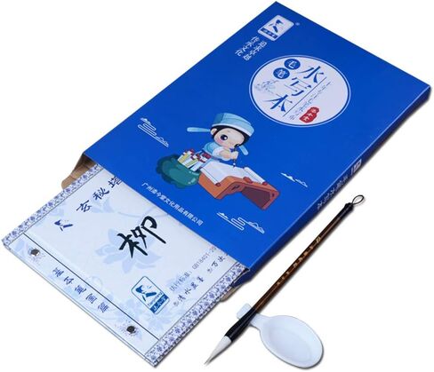 Tianjintang Rewritable Chinese Calligraphy Pratice Book Set Bamboo Brush for Beginner Liu Gongquan 柳公权 The Stele of Xuanmi Tower 玄秘塔碑 in Kuwait