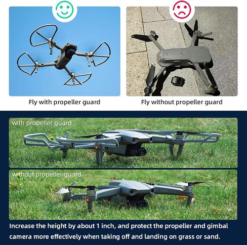 واقي المروحة HeiyRC لـ DJI Mavic Air 2 2S بدون طيار واقي شفرة الأمان مع ملحقات معدات الهبوط ملحقات واقية in Saudi Arabia