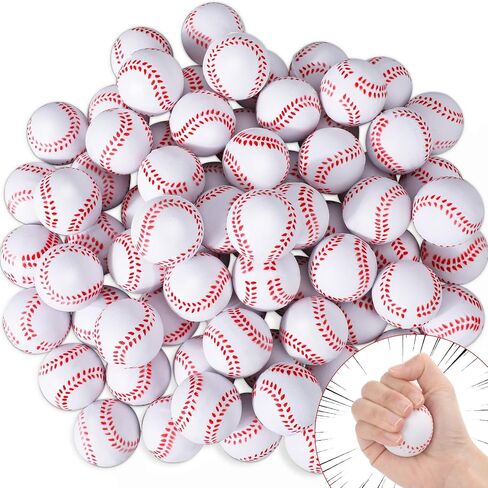 72 Pieces Baseball Stress Balls 1.6 Inch Mini Foam Baseballs Bulk Soft Baseball Party Favors Small Baseball Toys for Teens and Adults Stress Anxiety Relief Sports Theme Party Favors Classroom Rewards in Saudi Arabia
